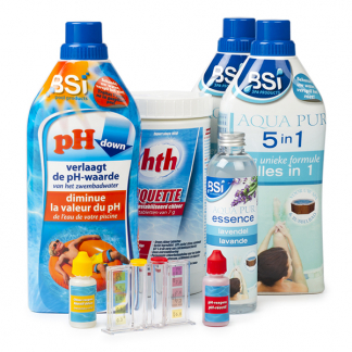 BSI Startset spa | BSI (Testset, pH-, Chloorregelaar, Geuressence, Aqua pur 5 in 1)
