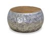 Maison Exclusive - Table basse, aluminium et teck, 60x60x30 cm