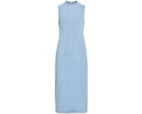 VILA Denim jurk VIWIONA Midi Light Blue Denim