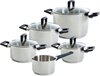 BK Blue Label Cool 5-delige Pannenset - Zilver/Zwart