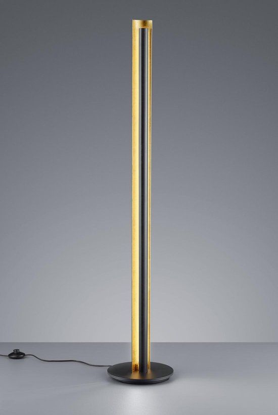 TRIO Vloerlamp - 1 lichts - H 1430 mm - Zwart - LED - 15W - 3000K - Met Dimfunctie