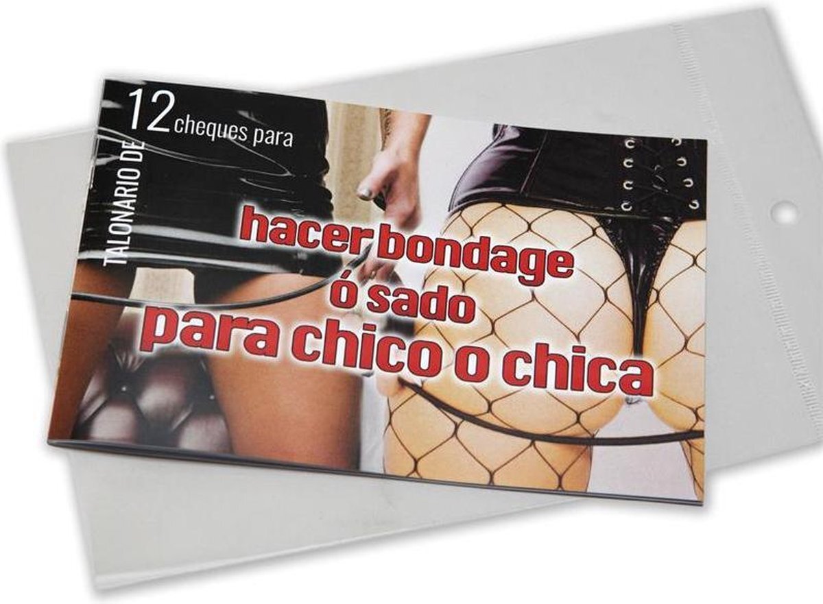 DIVERTY SEX Checkbook Bondage or Sado 12 Coupons