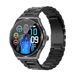 Knauermann PRO 3 (2024) zwart - gezondheidshorloge Smartwatch met telefoonfunctie - ECG + HRV en SOS-functie - AMOLED-display, BT Bluetooth - slaapapneu - titanium band zwart