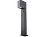 HOFTRONIC Marion Sokkellamp 50cm Zwart IP65 met Bewegingssensor