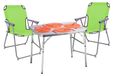 Lime Ensemble de meubles de camping 3 pièces - Table en aluminium et 2 chaises
