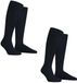 Hudson ONLY 2-PACK Wool Heren Kniekousen - Black - Maat 39-42