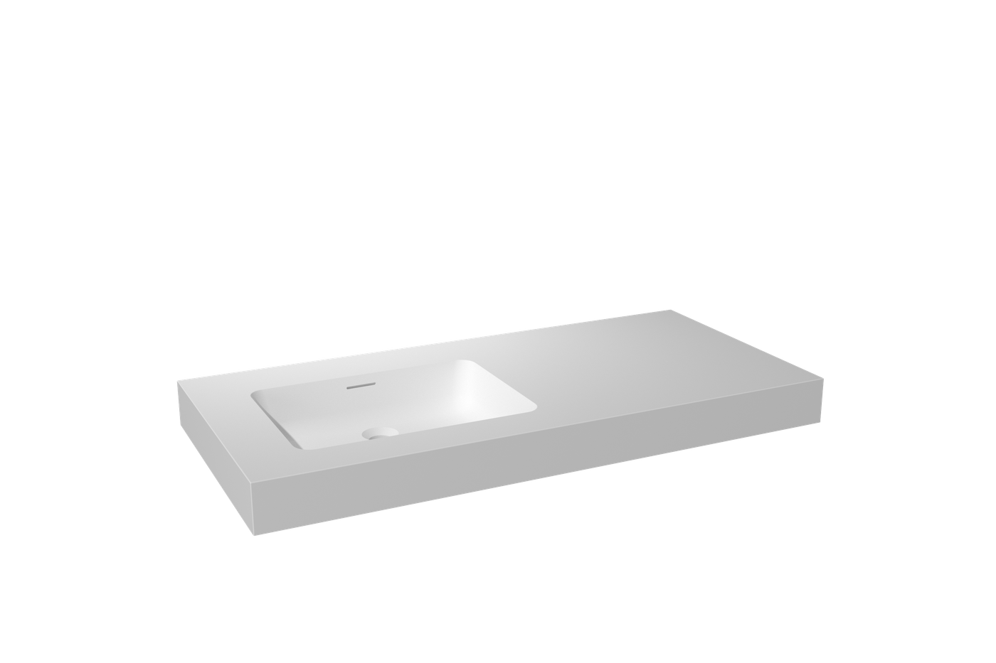 Storke Mata High wastafel Solid Surface 110x52cm