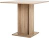 GUSTAVE Table à manger, carrée, 80 x 80 cm, pour 2 à 4 personnes, finition chêne, design classique