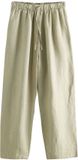 Next - Dames - N. Premium 100% linnen broek met wijde, ronde pijpen - Groen