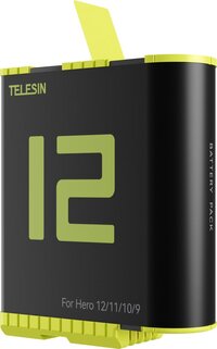 Telesin Batterij voor GoPro Hero 9/10/11/12 - 1750 mAh