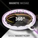 HMS HHM17 Serie - Hula Hoop - Magnetisch - Met Gewicht - Wit/Violet