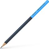Faber-Castell Grafietpotlood - Grip 2001 - Zwart/Blauw - HB