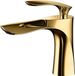 Zouma B.V. Robinet de salle de bain avec effet cascade, mitigeur de lavabo, mitigeur à levier unique, mitigeur de toilettes de salle de bain, doré