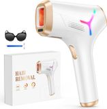 Appareil IPL pour l'épilation - Épilation laser - 990 000 impulsions lumineuses - Traitement durable et indolore - 3 vitesses - Prise UE - Convient au visage et au corps - Blanc
