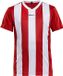 Craft Progress Stripe Shirt Korte Mouw Kinderen - Rood / Wit