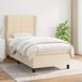 Maison Exclusive - Boxspringbed met matras, crème, 100x200 cm, gestoffeerd