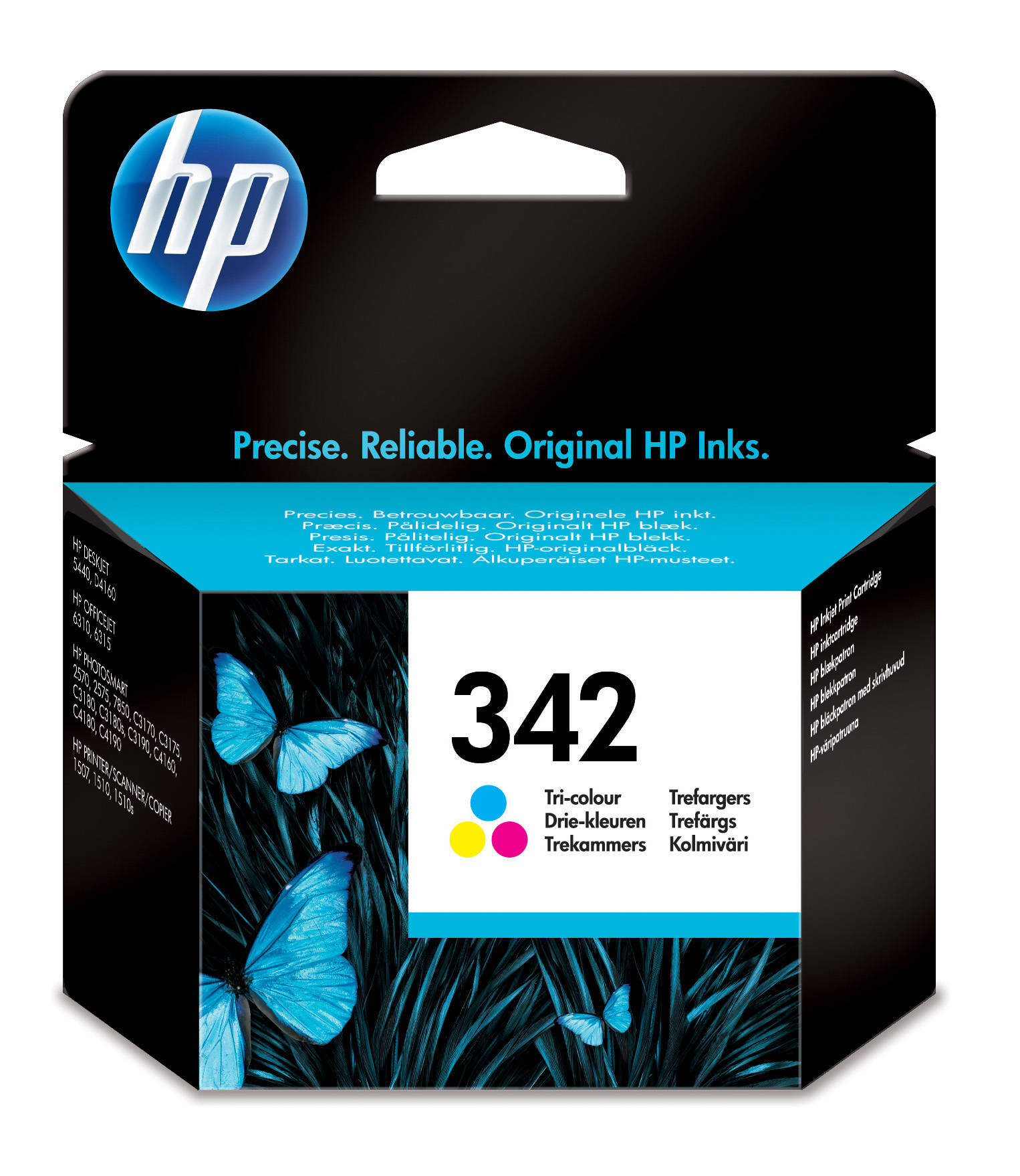 HP 342 originele drie-kleuren inktcartridge single pack / cyaan, geel, magenta