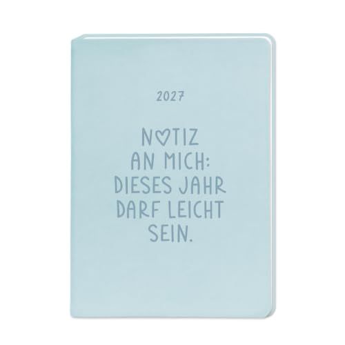 Terminplaner GRAFIK WERKSTATT Das Original Terminplaner Lederlook 2027 Hellblau