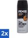 Axe Deodorant Spray Leather & Cookies 2 x 150 ml