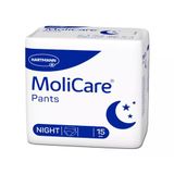 MoliCare Pants Night - Incontinentie broek bij gemiddelde blarenzwakte 's nachts voor mannen en vrouwen | betrouwbaar en discreet | maat L (100-150 cm heupomtrek), 15 stuks