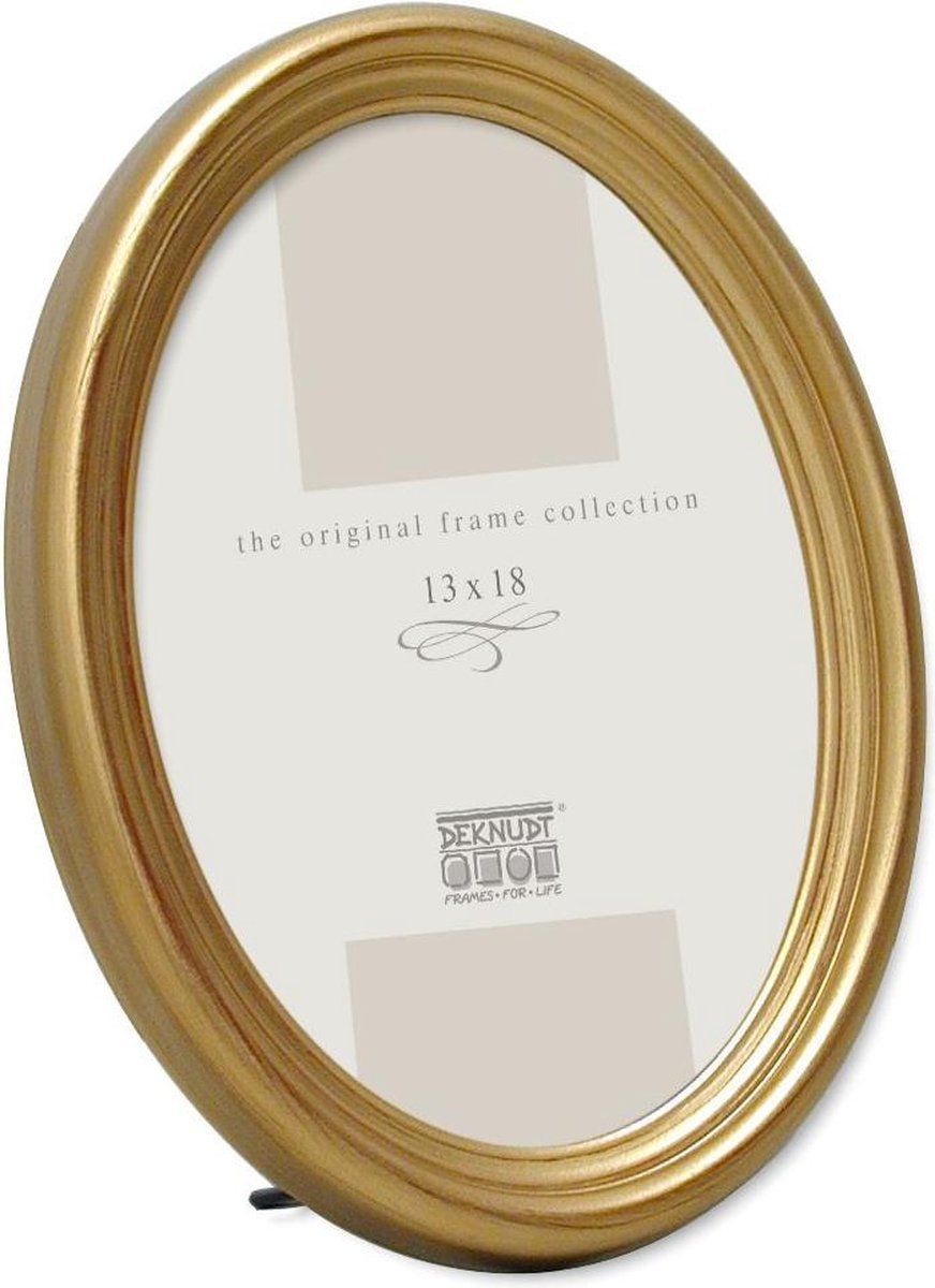 Deknudt Frames S100A3 Fotokader ovaal goudkleurig 13x18cm