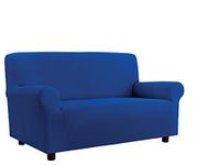 Più Bello Bi-elastische bankovertrekken, elektrisch blauw, polyester, 2 plaatsen