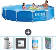Intex Rond Frame Zwembad - 366 x 76 cm - Blauw