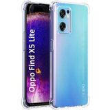 Phonillico® Case voor Oppo Find X5 LITE - Schokbestendige bescherming Zachte siliconen Transparant