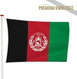 Afghaanse Vlag Afghanistan 100x150cm - Polyester - Geschikt voor buiten