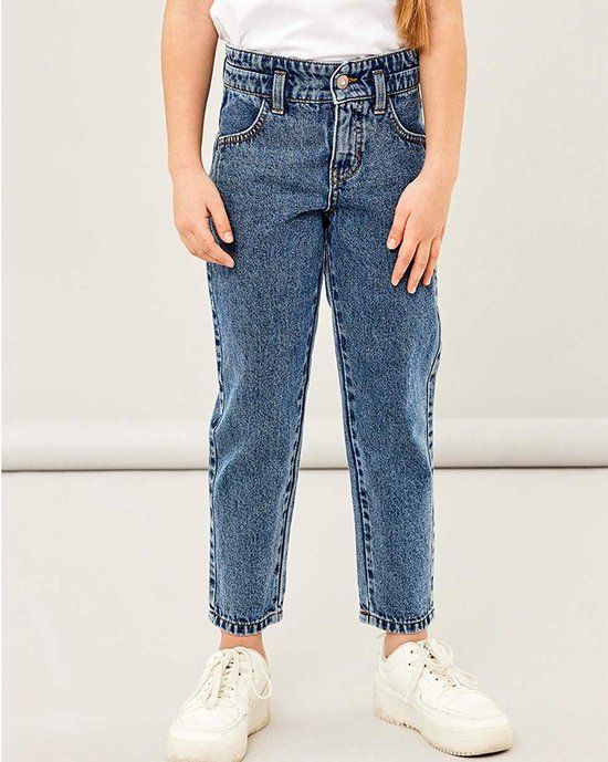 Name it NKFbella Mom Jeans - Meisjes - Blauw - Maat 164