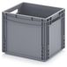 Euro-stapelbak boîte de rangement en plastique - 30 litres - 40 x 30 x 32 cm - Poignées ouvertes