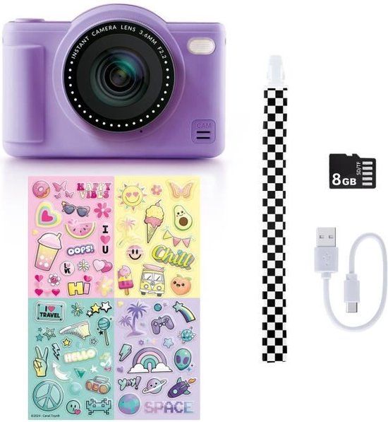 Canal Toys Pop Colour Digital Camera - Purple
