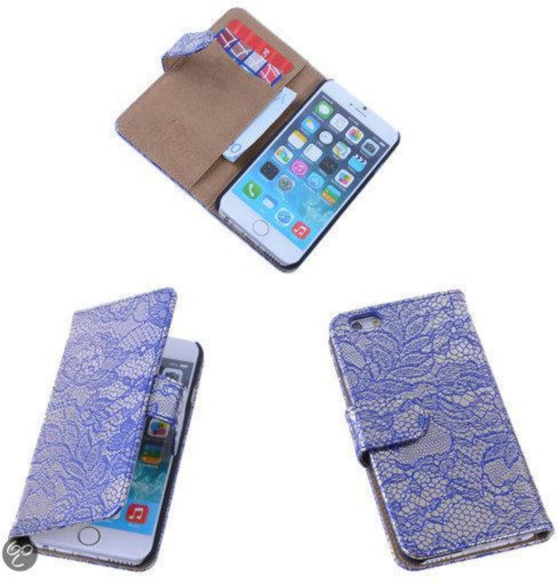 Best Cases Lace Blauw iPhone 6 Book/Wallet Case/Cover Hoesje