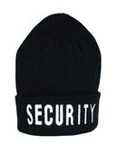Miltec Security Pet met Geborduurde Tekst, Zwart, Eén Maat