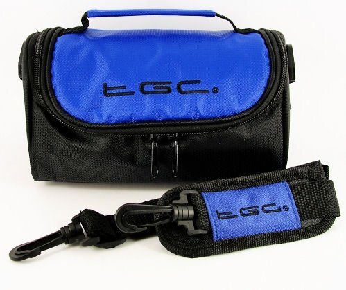 TGC ® Camera Case for Digital Peripheral Solutions DPS Q-See QS8014 met schouderriem en draaggreep, Dreamy Blauw & Zwart