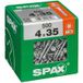 Spax - Vis universelle, 4 x 35 mm, 500 unités, filetage partiel, tête fraisée, T-star Plus T20, 4cut, Wirox - 4191010400356