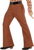 Widmann Heren disco broek jaren 70 bruin