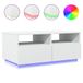 VidaXL Salontafel met LED-verlichting, wit, 90x49x40 cm