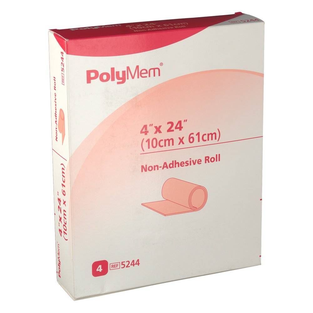 Hospithera Polymem Dressing Niet Klevend 10x60cm 5244 4 st