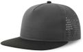 Atlantis Headwear Bank Five Cap Recycled AT424 - Dark Grey/Black - One size