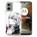 Cokitec Motorola G55 5G Manga Tokyo Ghoul Kaneki Wit Versterkte hoes