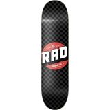 RAD Unisex - Checker skateboard voor volwassenen, zwart/grijs, 21 cm