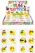Henbrandt Smiley Tattoos voor Kinderen, Set van 6, 4x4 cm, Geel