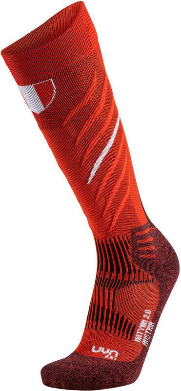 UYN UYN Natyon 2.0 Sokken, rood EU 42-44 2023 Wintersport sokken