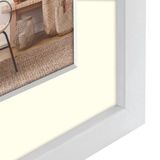 ZEP Houten Fotolijst Malmo Wit 30x40 cm met Passe-partout