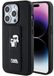 Karl Lagerfeld Gripstand Saffiano - Etui - iPhone 15 Pro Max - Zwart