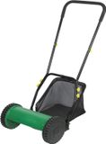 Merkloos Grasmaaier Handmatig – Grastrimmer Met Opvangbak – Handmaaier 30 Cm Breed – Kooimesmaaier - 100 x 60 x 50 cm - Groen