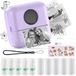 Azomor® Imprimante thermique portable violette pour smartphone avec Bluetooth et accessoires