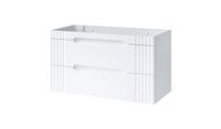 Oceanie White Meuble sous lavabo, bois - Largeur 120 cm, hauteur 62 cm, profondeur 45,8 cm