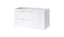 Oceanie White Meuble sous lavabo, bois - Largeur 120 cm, hauteur 62 cm, profondeur 45,8 cm
